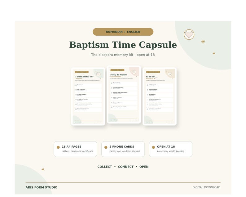 Baptism time capsule