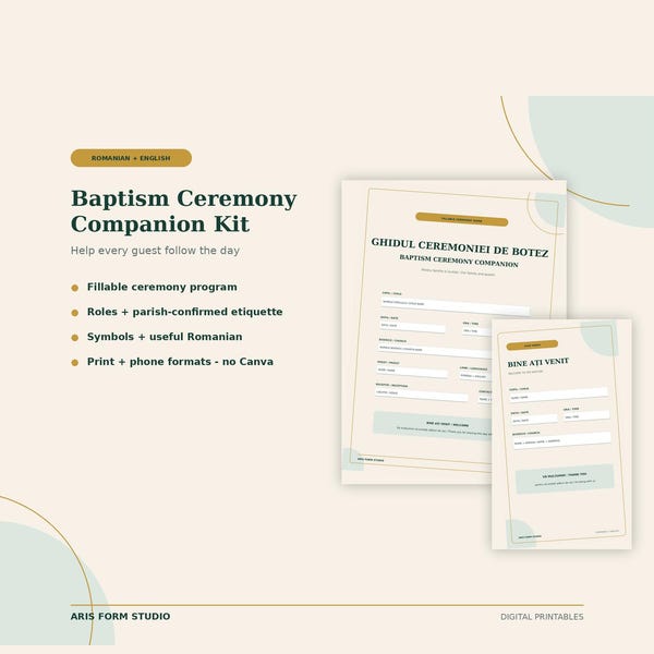 Baptism Ceremony Companion Kit