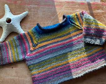 Little Kid's Rainbow Everything Sweater
