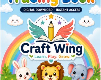 My First Tracing Book | Preschool Pencil Control, Fine Motor Skills (Digital Download)