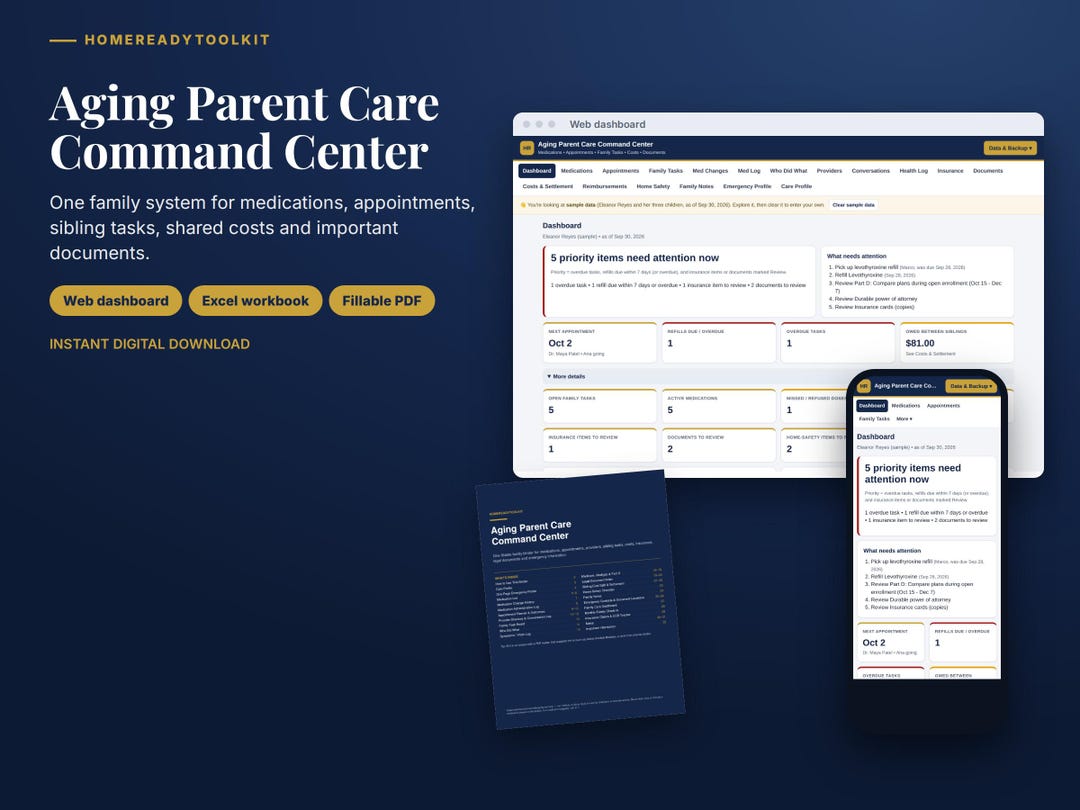 Caregiver Planner for Aging Parents