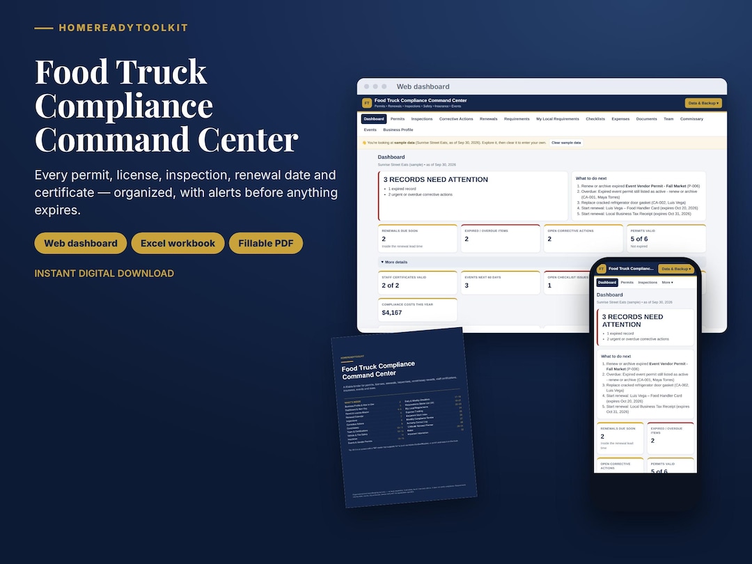 Food Truck Compliance Tracker