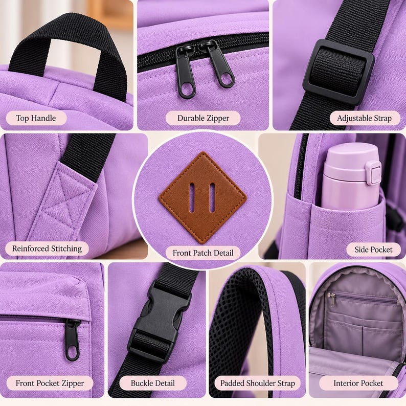 Simple Rucksack Pattern Backpack Sewing Pattern PDF Multi Pocket Backpack Pattern Beginner ...
