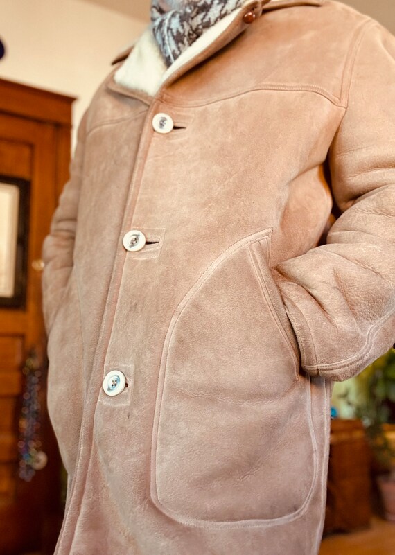 Vintage 1950s Abercrombie & Fitch Shearling Coat - image 2