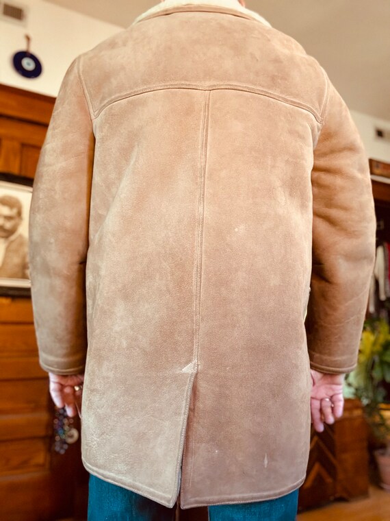 Vintage 1950s Abercrombie & Fitch Shearling Coat - image 4
