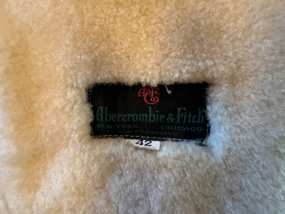 Vintage 1950s Abercrombie & Fitch Shearling Coat - image 9