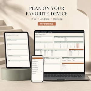 Notion Lebensplaner-Vorlage: Ästhetisches digitales Planer-Dashboard 2027 – Minimalistischer All-in-One-Tagesplaner, Produktivitäts- und Budget-Tracker