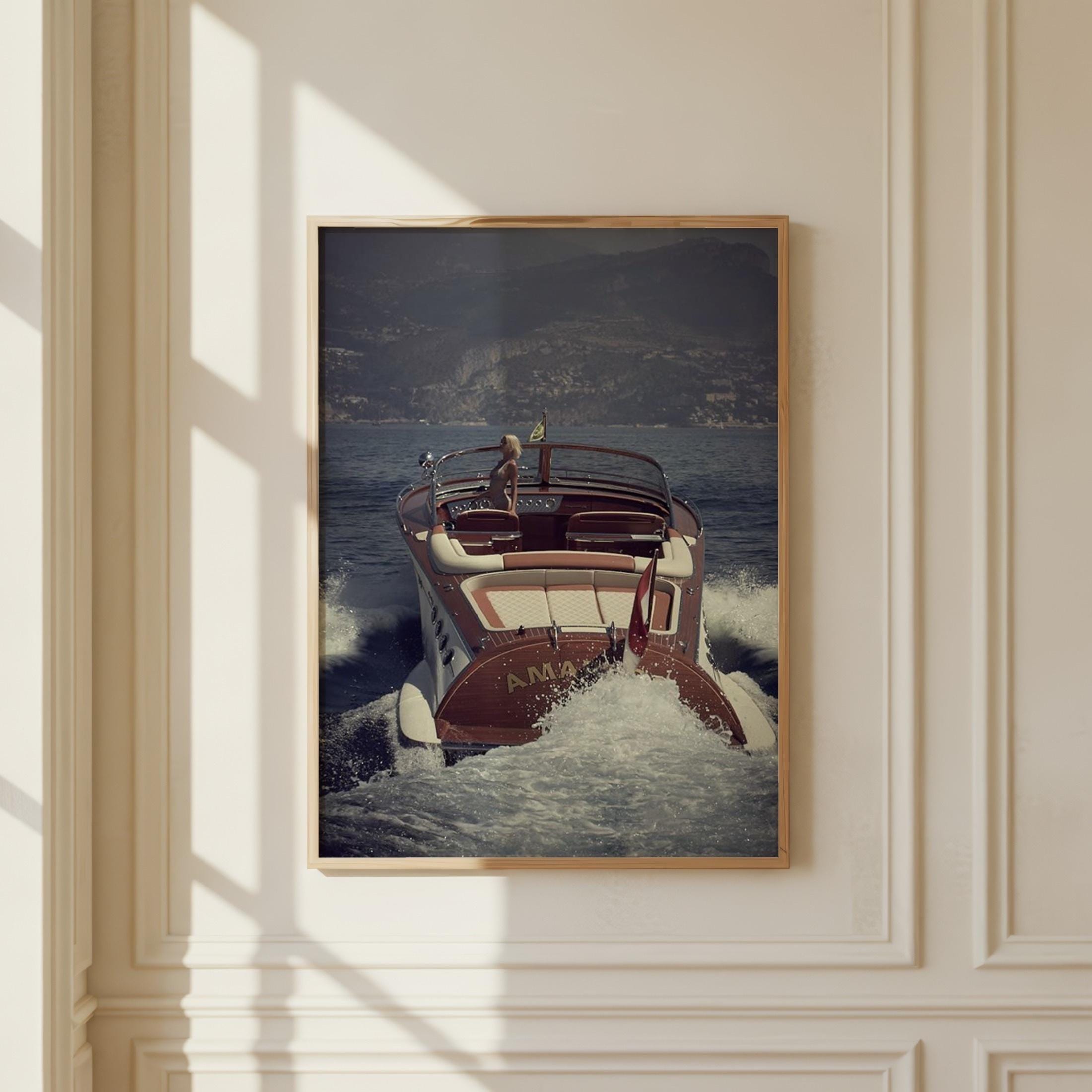 Italian Boats Poster Art - Etsy