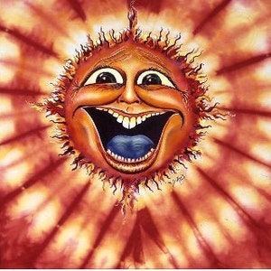 Sun Face Grateful Dead Lot Shirt, Tie Dye Tee, Psychedelic, Tour T Shirt, Unisex
