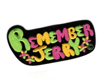 Rappelez-vous Jerry vintage Patch, Jerry Garcia Patch | vintage Dead, Grateful Dead, Brodé, Feutre