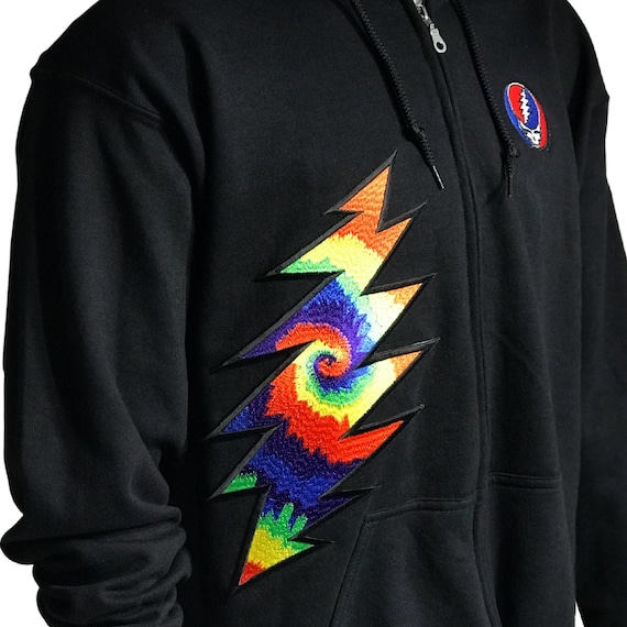 LIGHTNING PATCH BLACK LARGE LIGHTNING PATCH BLACK LARGE