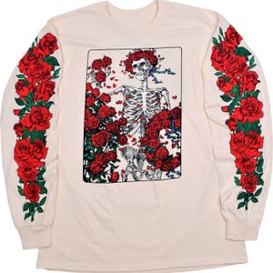 シャツ unused Rose Pattern Long-Sleeve Shirt