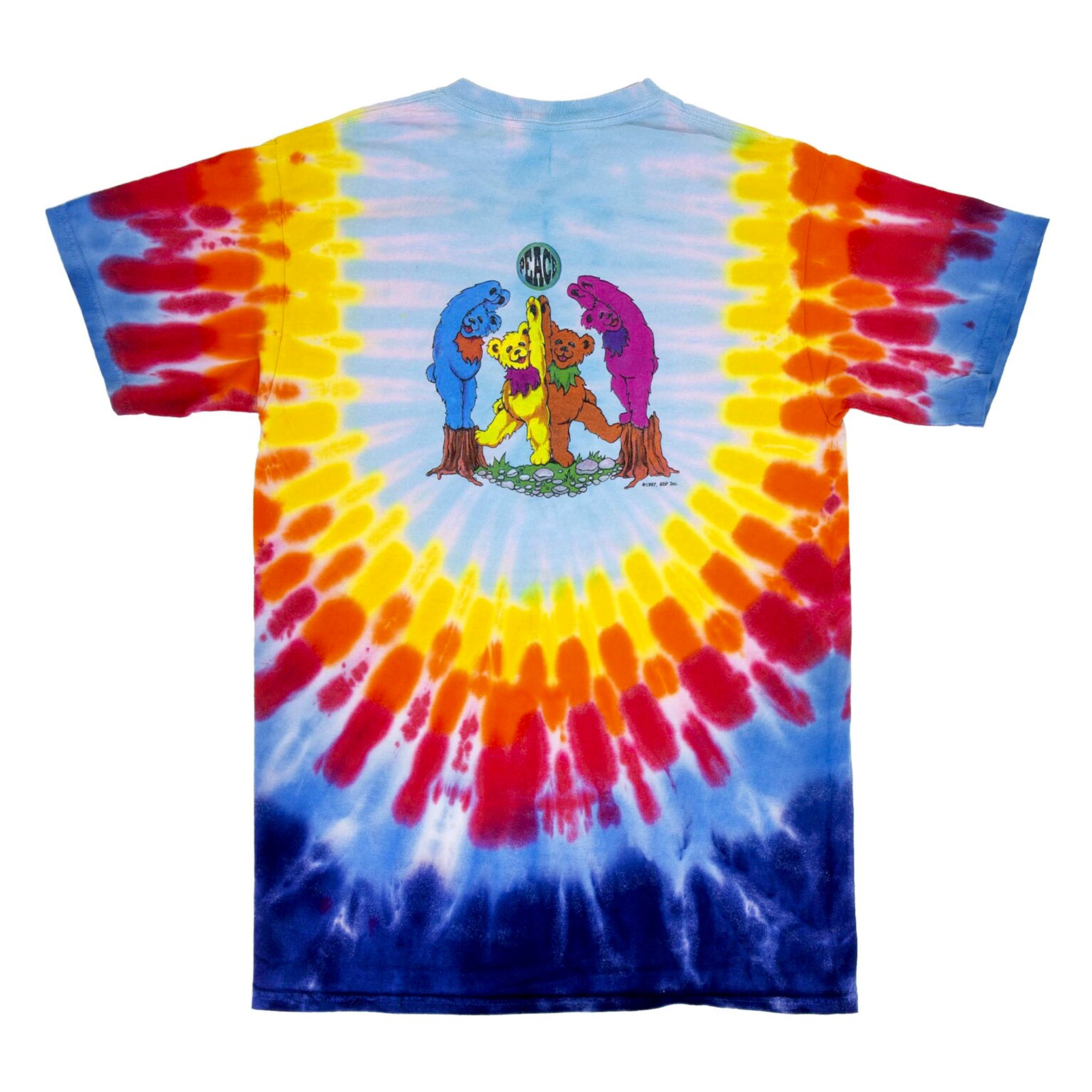 Grateful Dead Dancing Bears Tie Dye Shirt, Dead Bears in