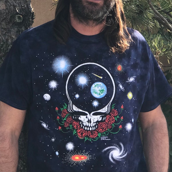 Grateful Dead Space Your Face Tie Dye, Classic Stealie Space T Shirt | Vintage Dead, SYF, Roses, Unisex, Tee Shirt