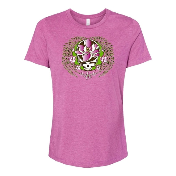ホットマン セール Grateful Dead Sugar Magnolia Stealie Women's Relaxed Fit Tee Clothing