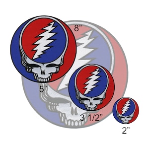 Smiling Skeleton Sun Patch, Grateful Dead Tour, Original