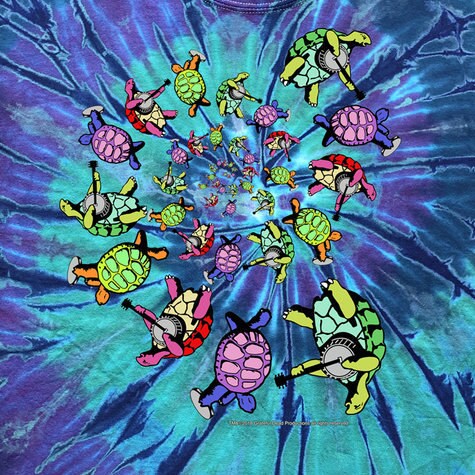 Grateful Dead Dancing Terrapin Turtles Spiral Tie Dye Shirt Terrapin Station T Shirt Psychedelic Rainbow Tee Unisex Etsy