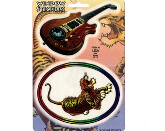 Jerry Garcia Grateful Dead Sticker - Jerry Tiger Guitar Stickers | Window Sticker, Set, Decal