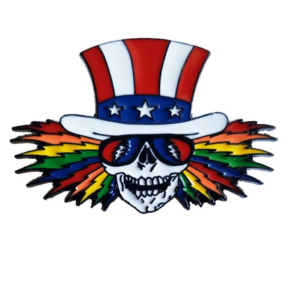 Grateful Dead Pin Uncle Sam Skeleton Pin, Psycle Sam, 13 Point