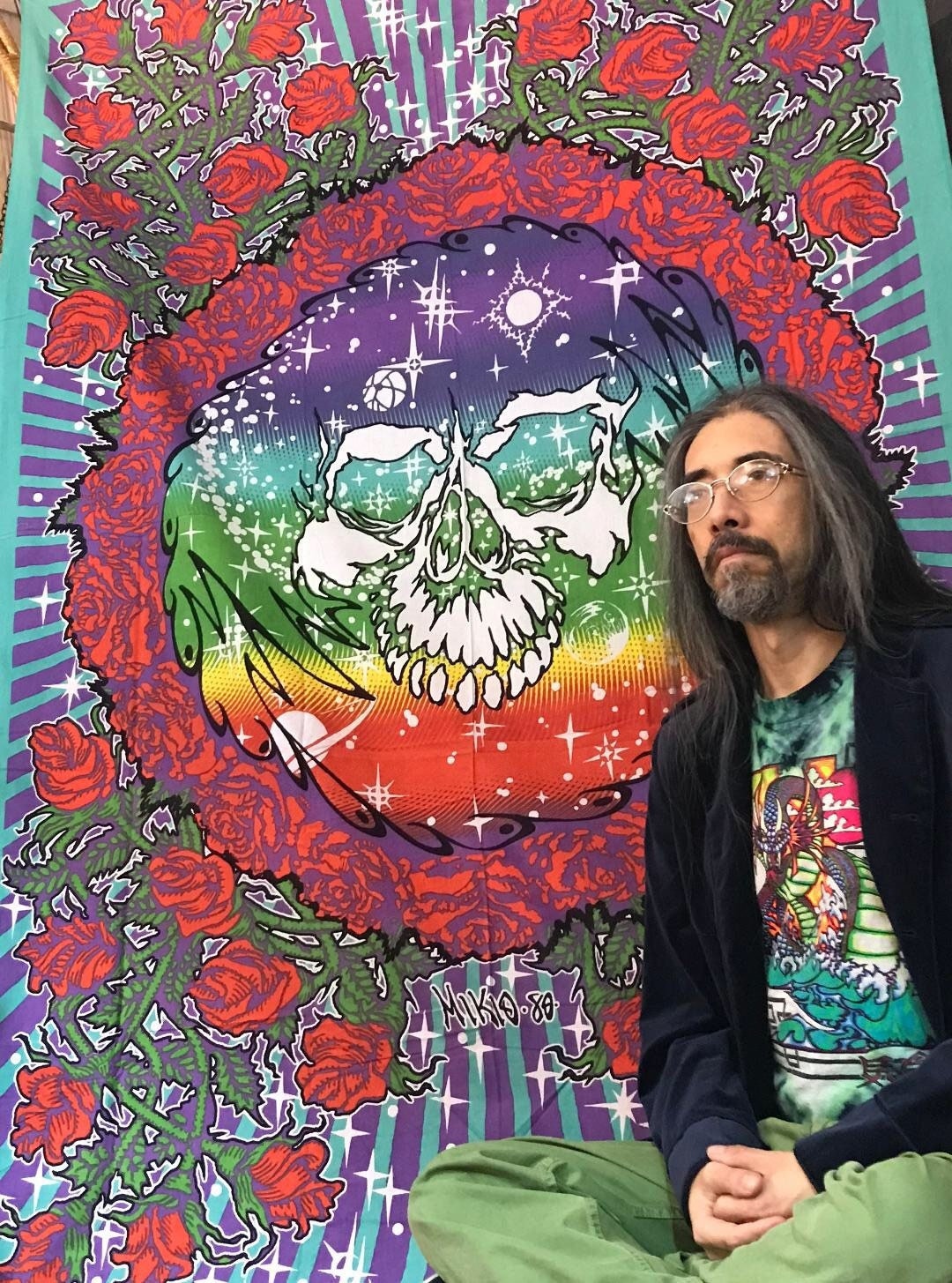 Grateful Dead Tapestry, Mikio, Steal Your Face, Psychedelic, 3D
