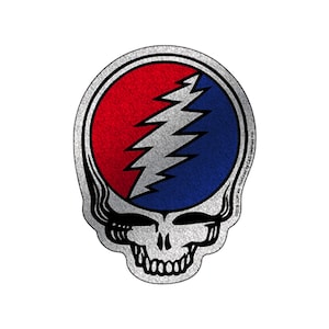 Grateful Dead Glitter Steal Your Face Sticker, Stealie, Decal, Bumper Sticker