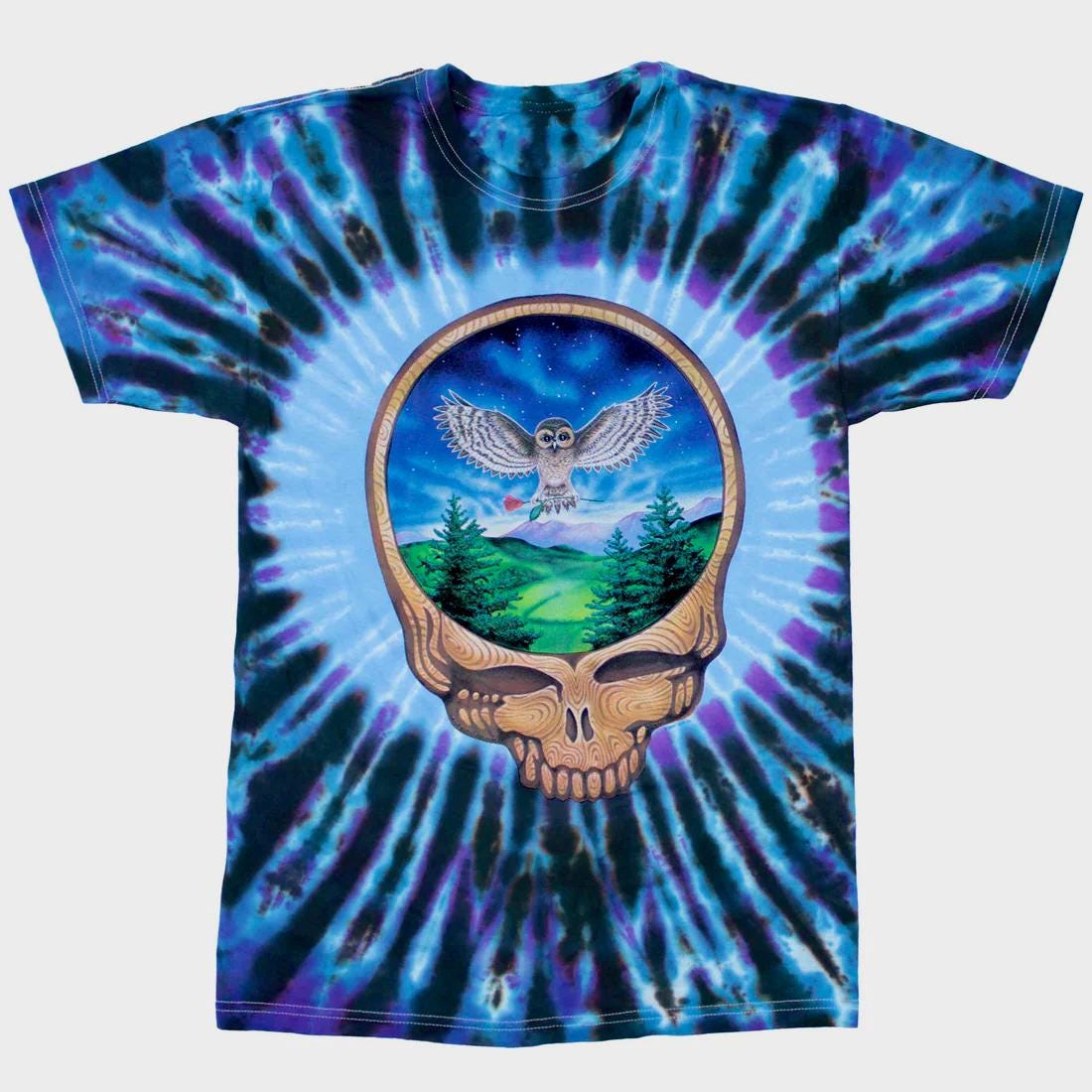 Grateful Dead Steal Your Face Owl Tie Dye, Grateful Dead Oregon