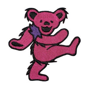 Dancing Bear Small Patch, Grateful Dead Bear Patch, Jerry Dancing Bear Small Patch, Grateful Dead Bear Patch, Jerry