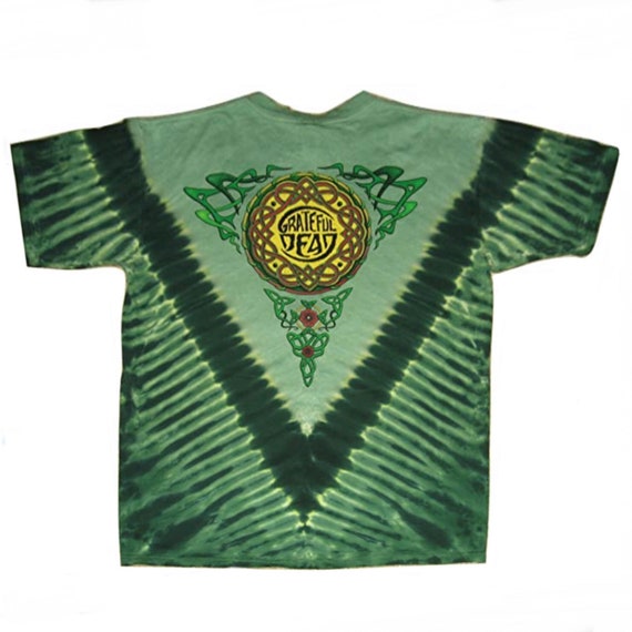 X-Large / 1990s Grateful Dead Steal Your Fractal Liquid Blue Tie Dye T-Shirt - E X-Large / 1990s Grateful Dead Steal Your Fractal Liquid Blue Tie Dye T-Shirt - E