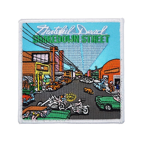 Shakedown Street Grateful Dead Patch, Album Cover | Embroidered, Iron On, Applique - 2 sizes, small or large