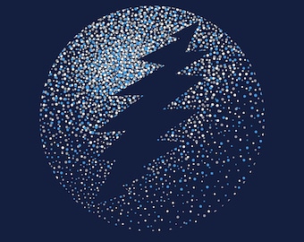 Dead & Company Las Vegas Sphere Long Sleeve Shirt, Dead Forever Tee, Sphere Bolt Metallic Long Sleeve, Unisex Triblend, Black or Blue