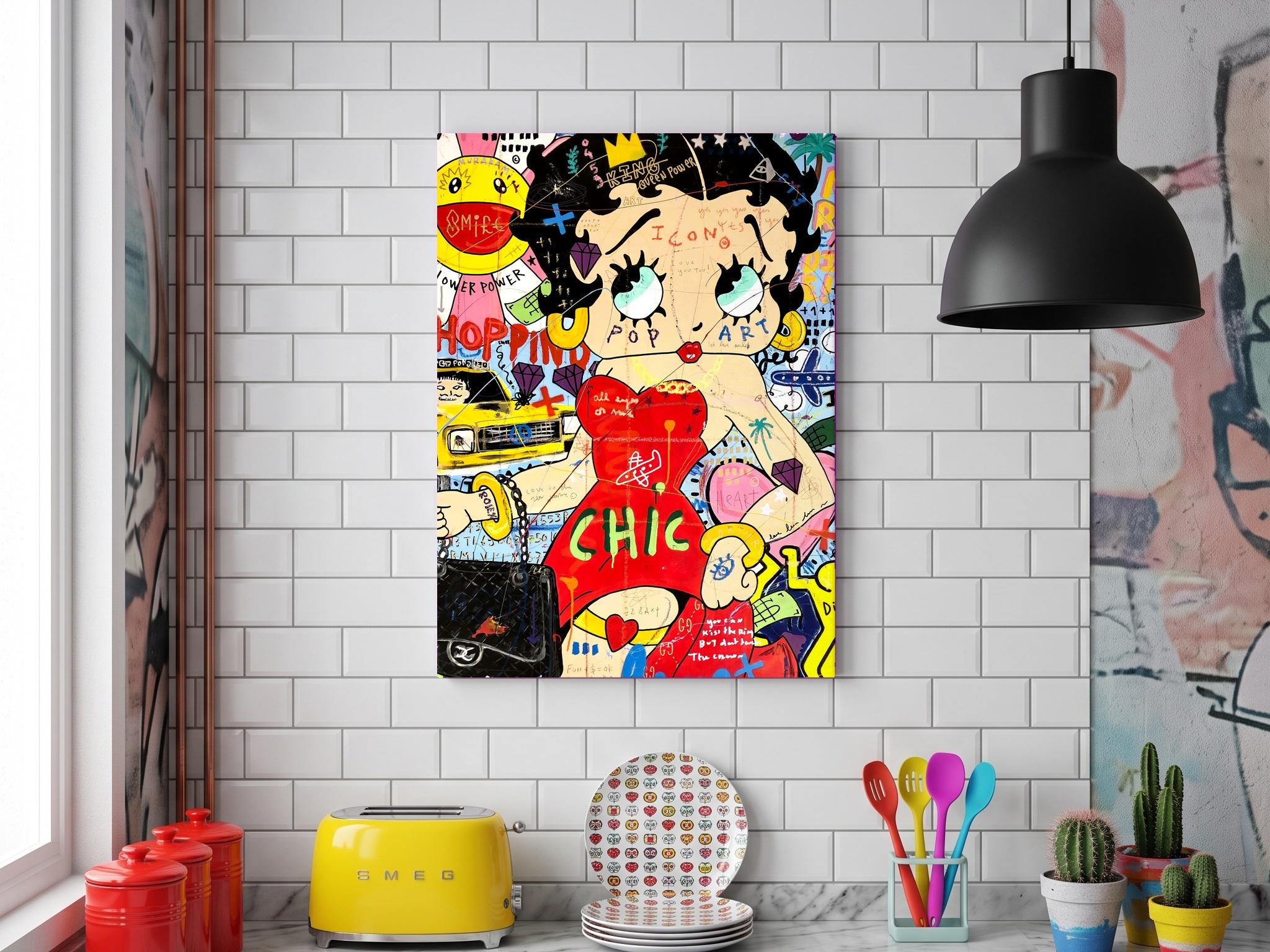 Betty Boop Canvas Frame - Etsy
