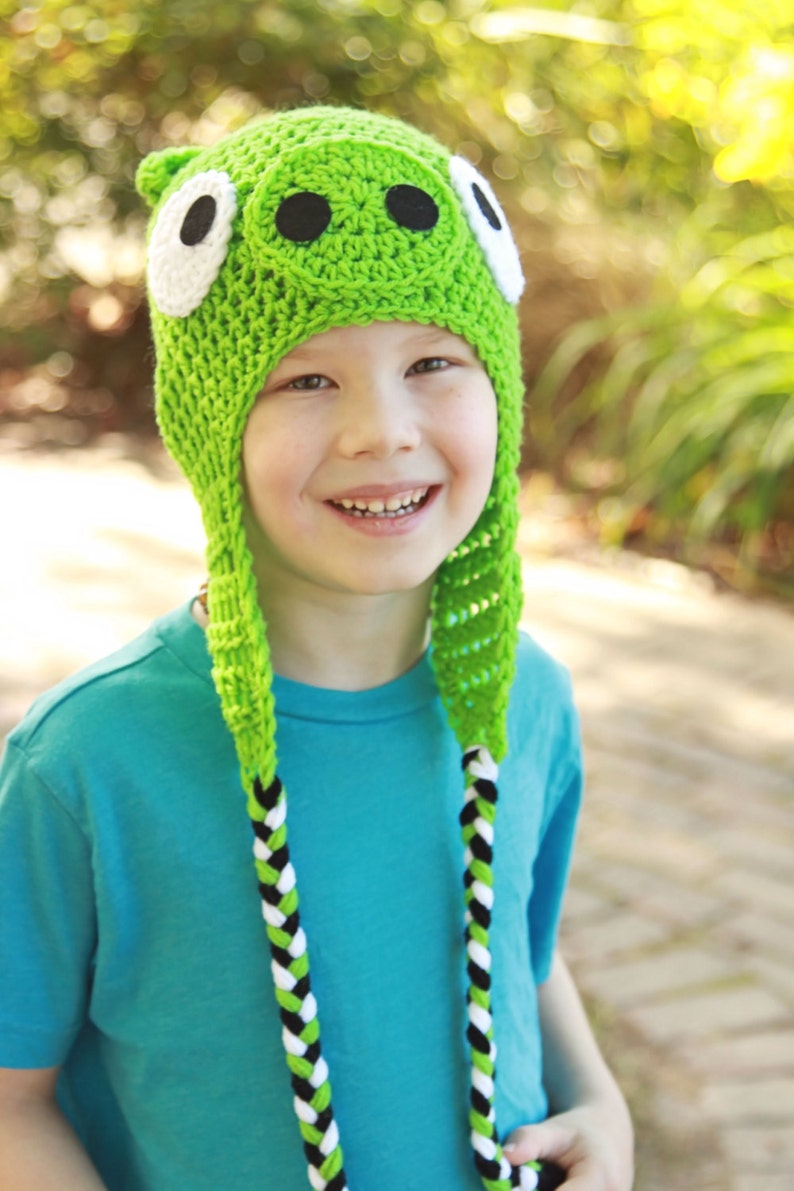 Green Pig Hat