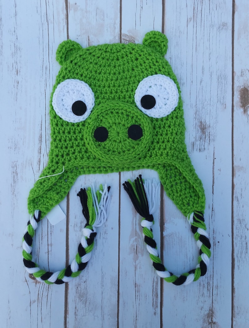 Green Pig Hat