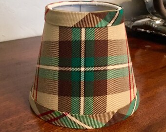 lampshade clip on sconce lamp shade grosgrain ribbon plaid chandelier lampshade chandelier lamp shade Tartan Plaid lamp shade