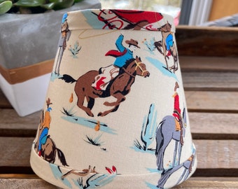 Cowboy Country kroonluchter clip lampenkap cowboy thema