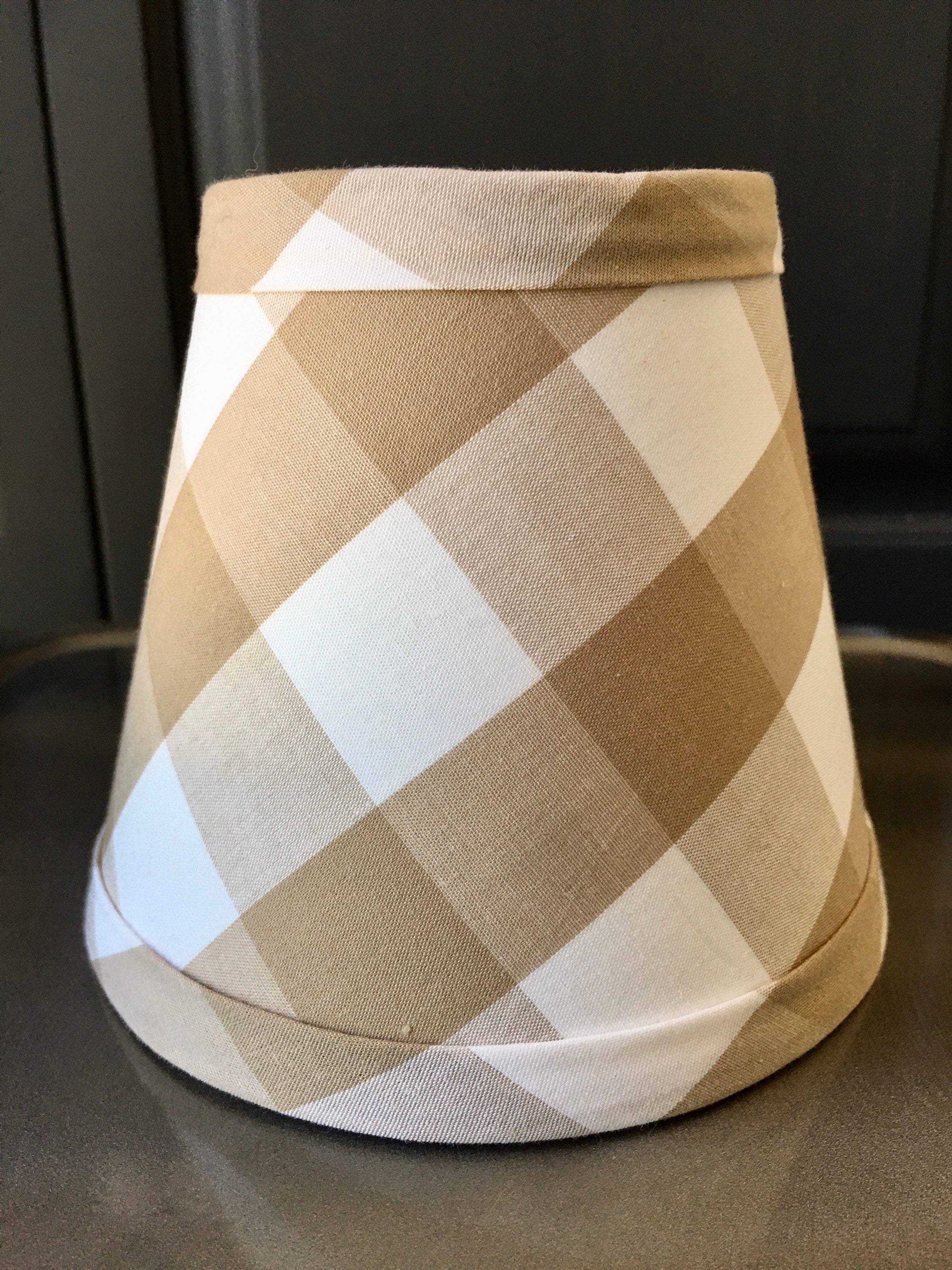Buffalo plaid lamp shade deals