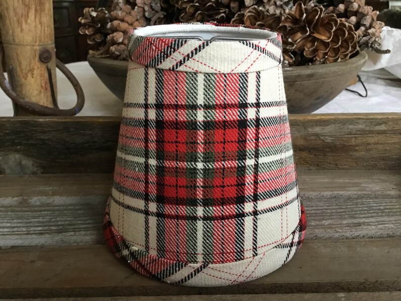 Plaid Chandelier Shades