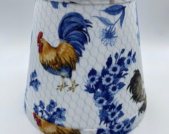 Rooster blue and yellow Rooster Lampshade chandelier lampshade