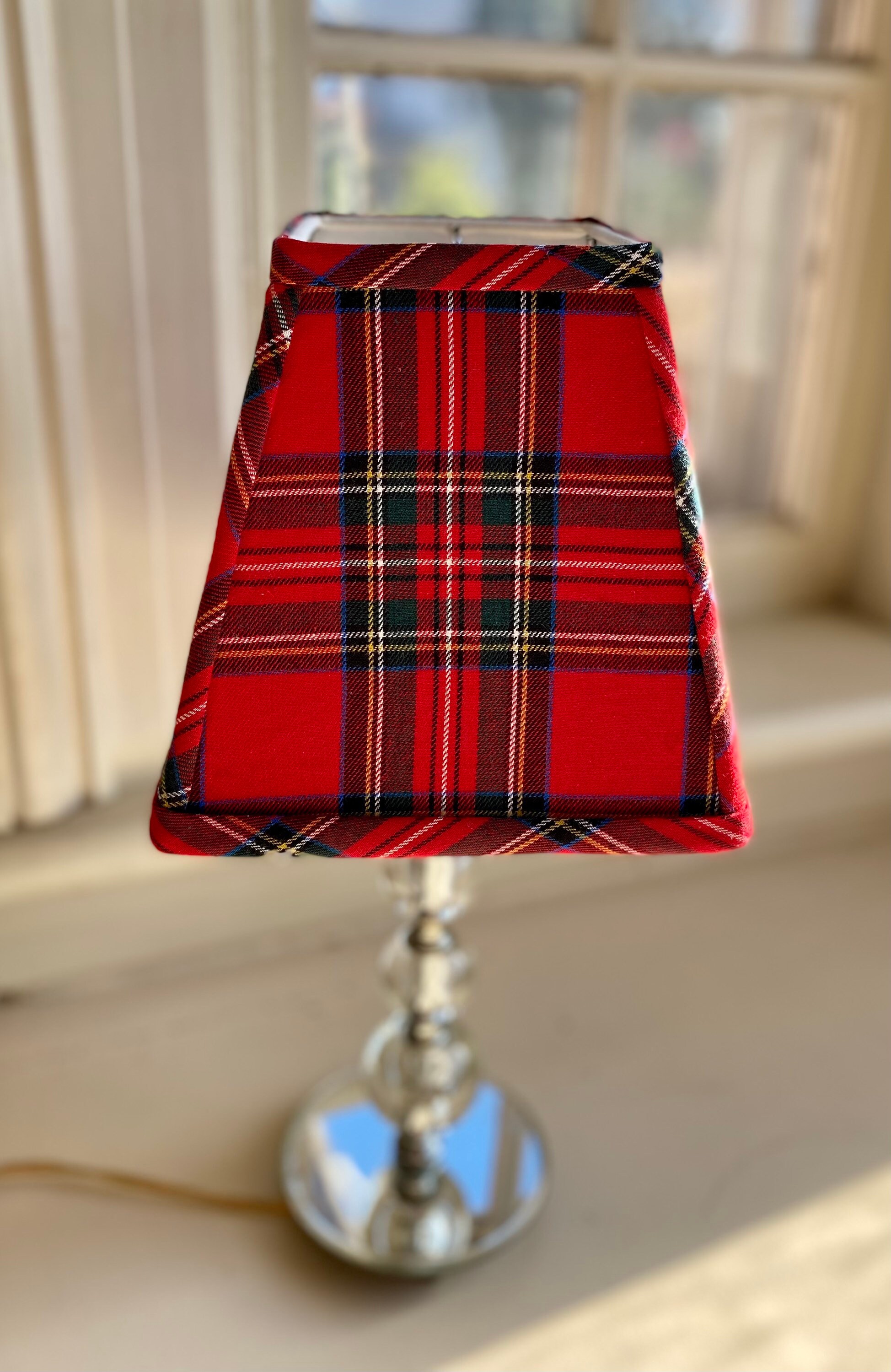 Plaid lamp cheap shades