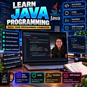 Complete Java-programmeercourse | DSA met Java-videotutorials | Voorbereiding op programmeerinterviews | Java van beginner tot gevorderd niveau | Digitale download afbeelding 10