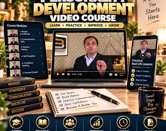 Curso de desarrollo de la personalidad, lecciones de superación personal, fomento de la confianza, habilidades comunicativas y crecimiento personal (descarga digital).