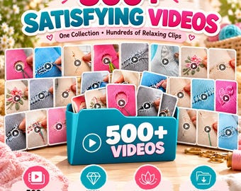 Meer dan 500 bevredigende video's over textielreparatie | Zichtbare reparatie- en naaivideo's | Collectie borduurvideo's | Digitale download