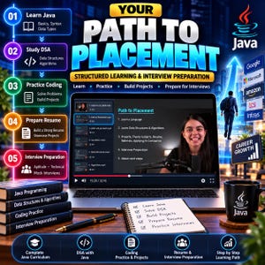 Complete Java-programmeercourse | DSA met Java-videotutorials | Voorbereiding op programmeerinterviews | Java van beginner tot gevorderd niveau | Digitale download afbeelding 4