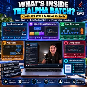Complete Java-programmeercourse | DSA met Java-videotutorials | Voorbereiding op programmeerinterviews | Java van beginner tot gevorderd niveau | Digitale download afbeelding 6