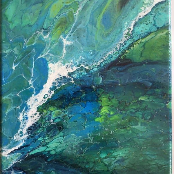 Acrylic pouring 22cm x 27cm video (216)