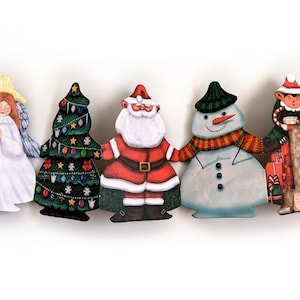 Christmas Garland, Holiday decoration, Paper chain, Tree decoration, Window decoration, Xmas
