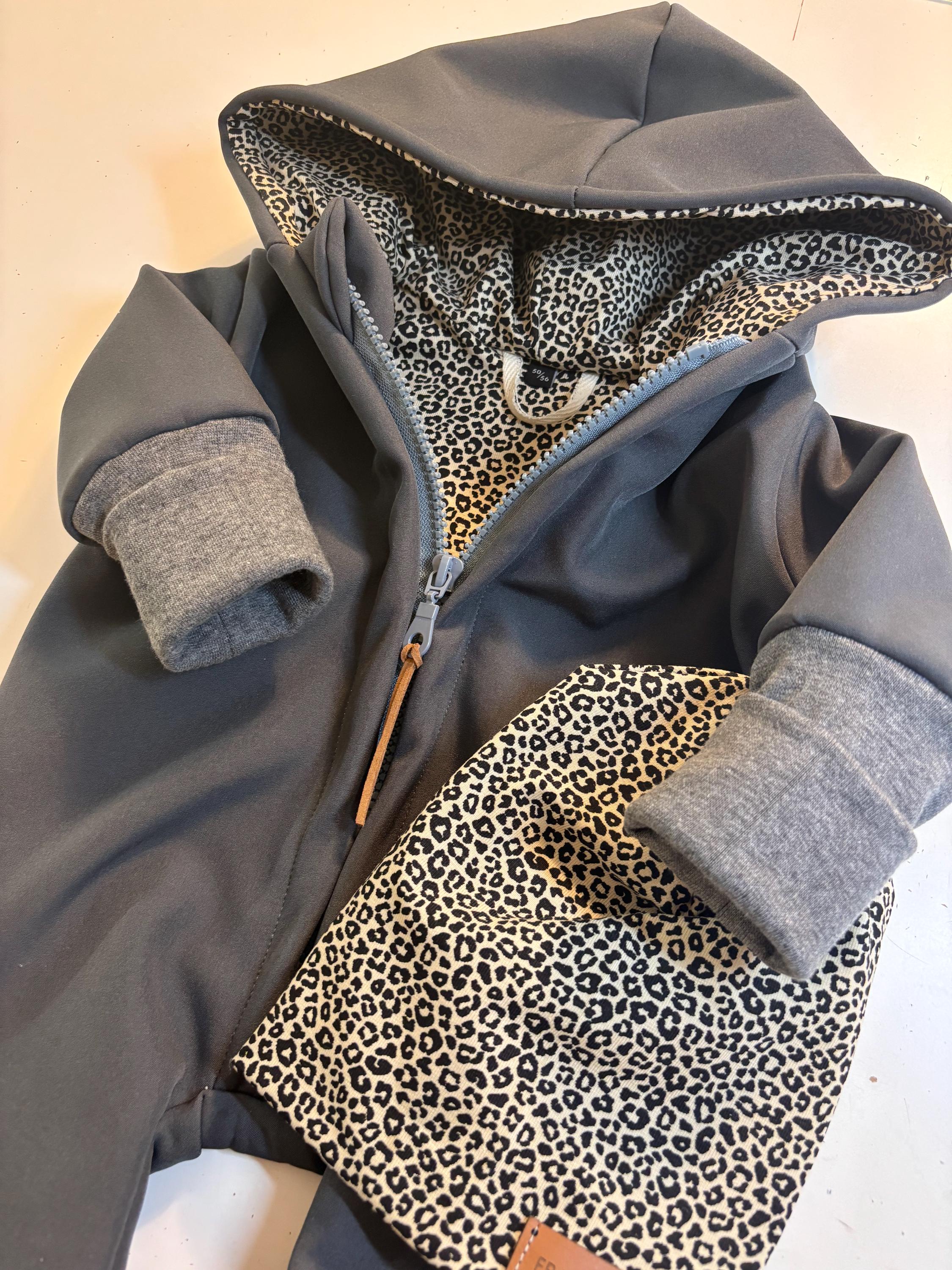 Sweatoverall Fuchs Und Kiwi Hoodie Walkjacke Sand Meliert Mit