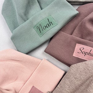 Kindermütze, Name, Wunschname,Rippbeanie, Babybeanie,Hipsterbeanie, Kindermütze, Mütze, Beanie,Babymützen,personalisiertes,Geschenk,