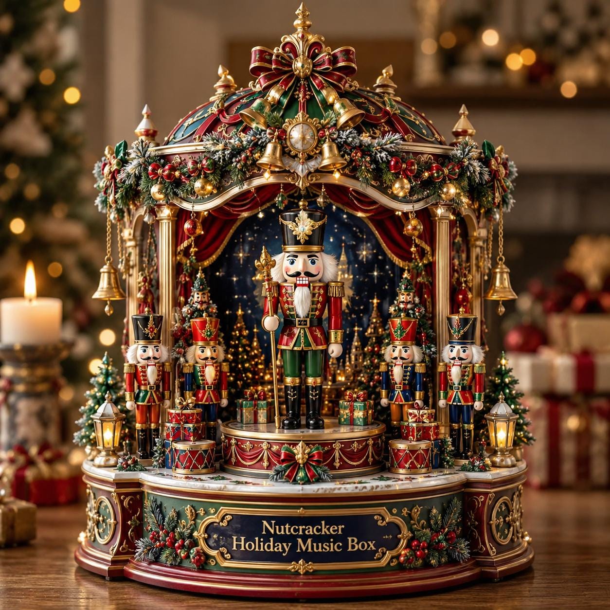 Vintage Nutcracker Music Box - Etsy