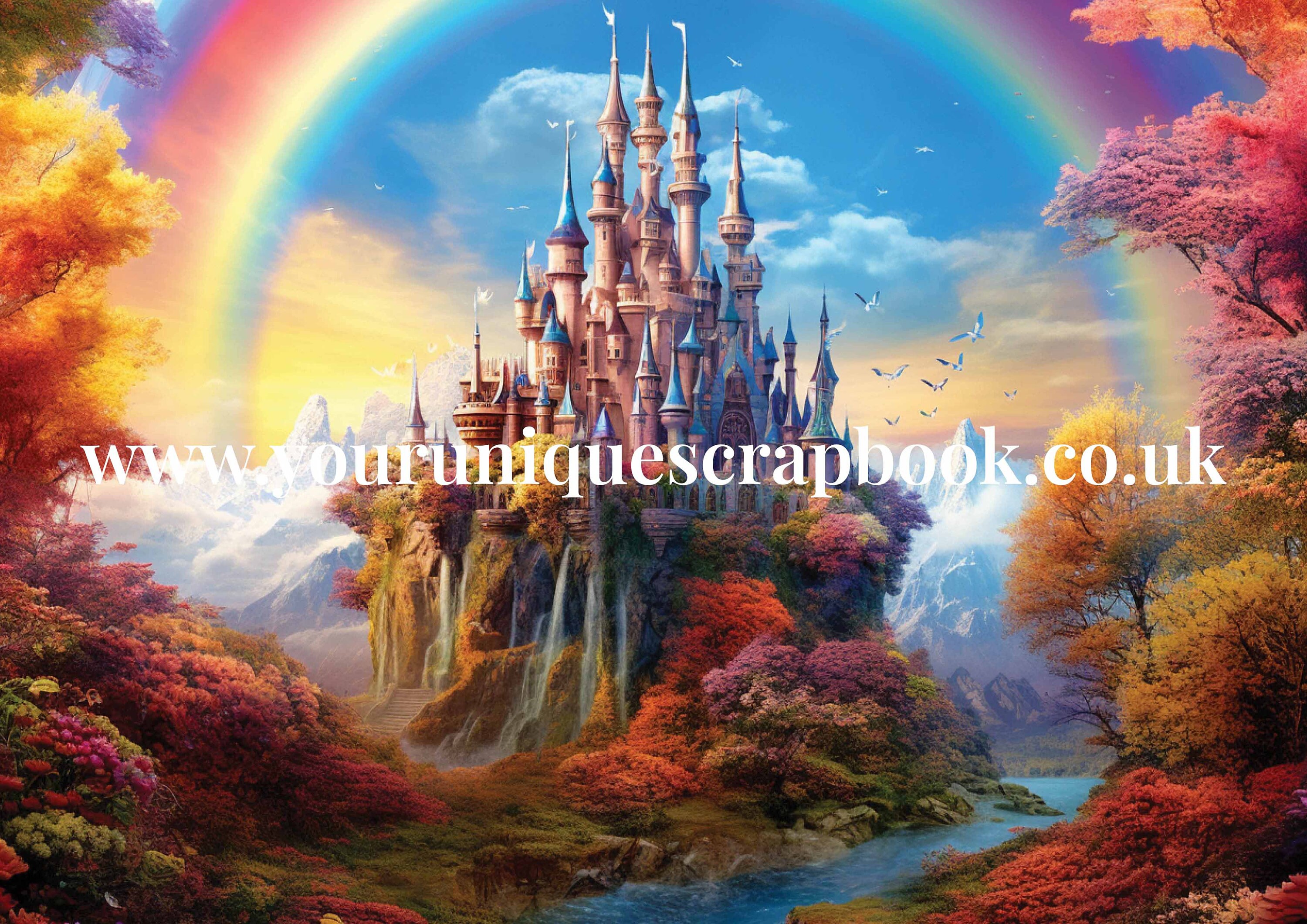 Fairy Castle Fantasy - 14 Digital Papers - Clip Art - Scrapbooking ...